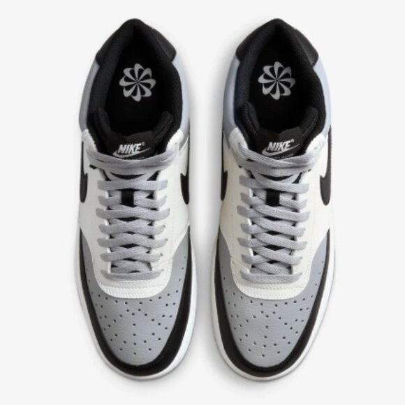 Nike Men's Court Vision Mid Next Nature Shoes - Smoke Grey, Black, Excellent - Picture 7 of 8